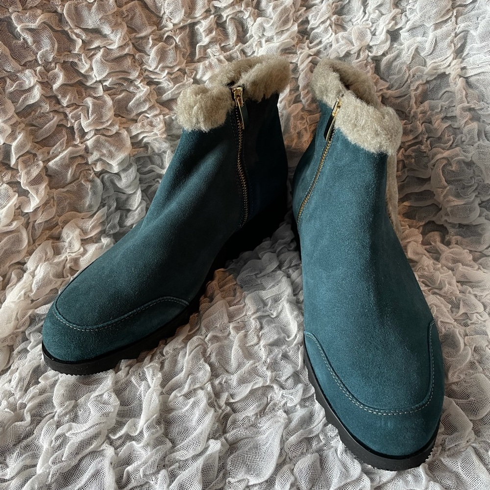 💥NWT💥 Ron White Adaley Faux Shearling Trimmed boot - Picture 8 of 12